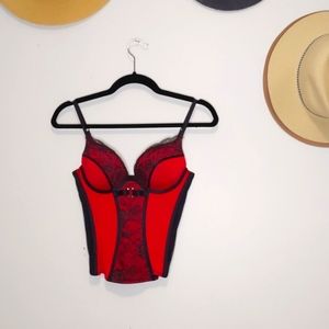 LA SENZA- red corset β€οΈ